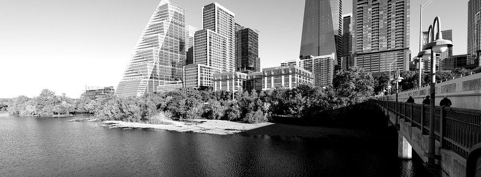 Austin, Texas Congress Avenue Bridge night skyline
